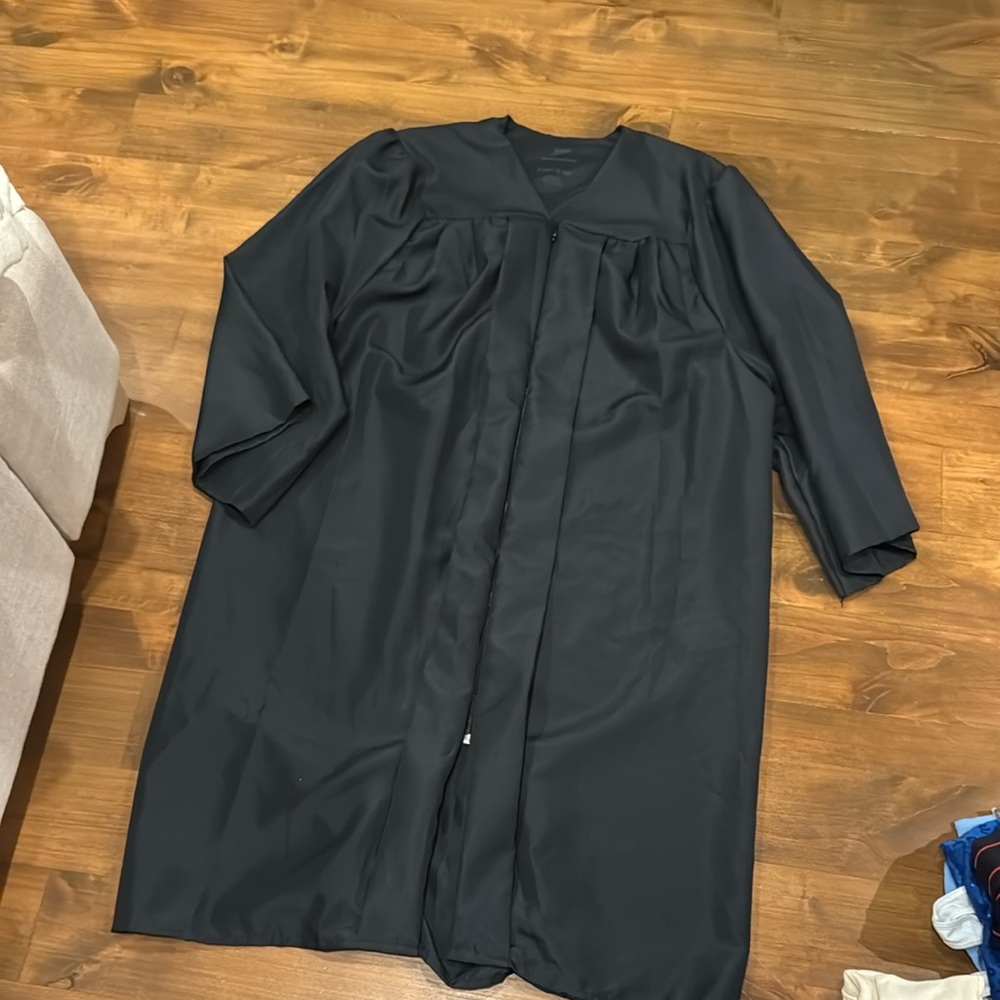 Black Graduation Cap and Gown